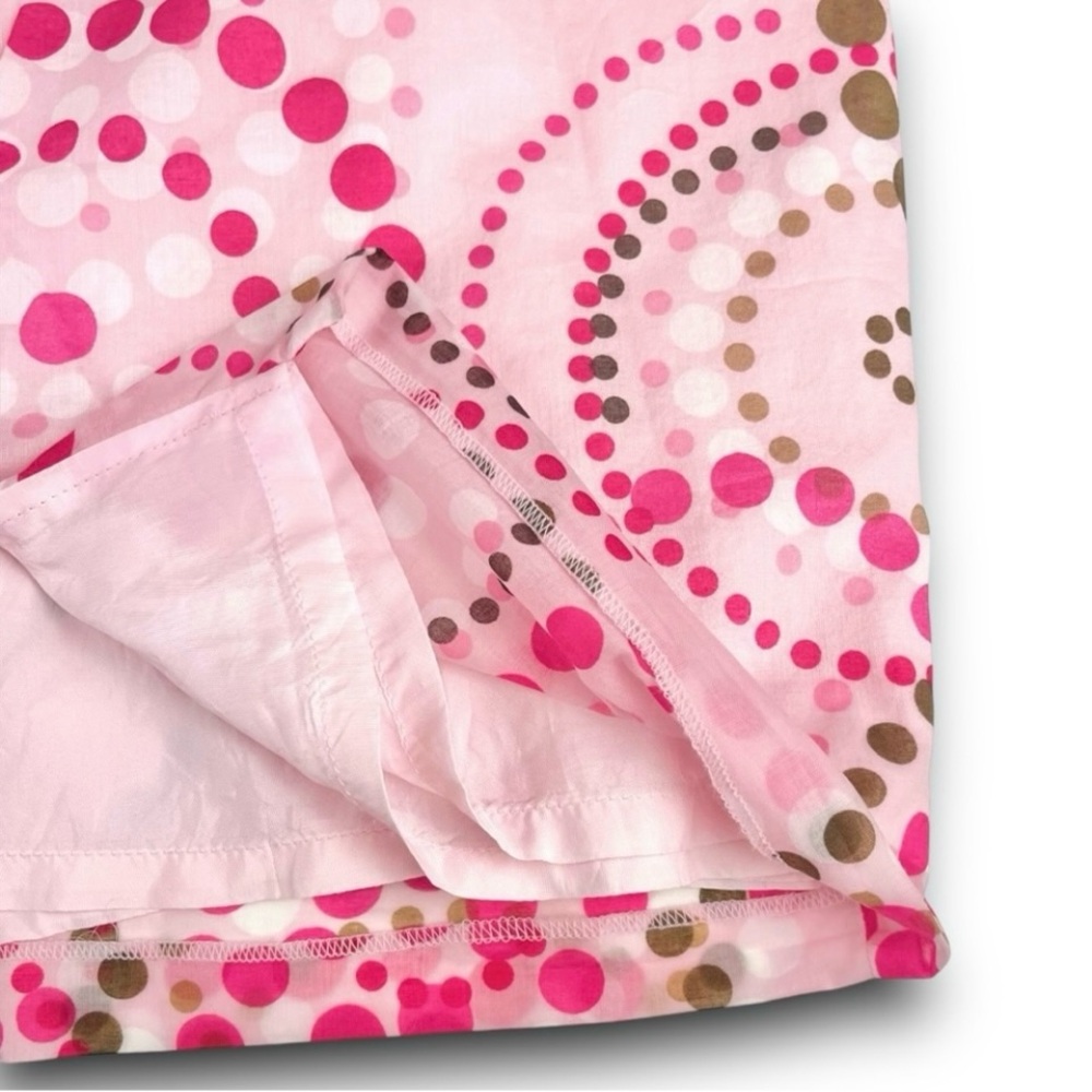 LAUNDRY BY SHELLI SEGAL Pink Dot Print Retro Shift Dress Mod Barbiecore Twee 60s - Picture 13 of 16